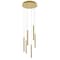 Afx Eli Six Pendant, 54W 120 277V, Satin Brass ELIP01L30UDSBRND6 - alternate 1